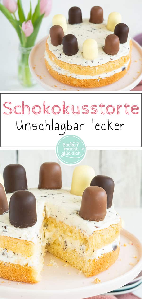 Schokokusstorte ist seit Jahrzehnten ein absoluter Klassiker (nicht nur) auf Kindergeburtstagen. Und auch wir Großen lieben die einfache sahnige Torte ;-) . Damit euch das Rezept für die Mohrenkopftorte ganz sicher gelingt, habe ich meine Schokokusstorte einfach gestaltet. Trotzdem macht die Torte viel her, optisch wie geschmacklich!