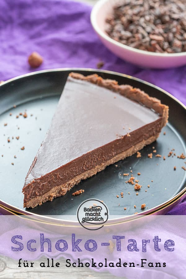 Eine absolut himmlische Tarte mit Zartbitter-Ganache: Mit diesem einfachen Rezept gelingt auch euch die perfekte Tarte au chocolat!