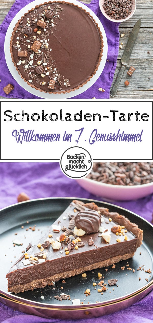 Eine absolut himmlische Tarte mit Zartbitter-Ganache: Mit diesem einfachen Rezept gelingt auch euch die perfekte Tarte au chocolat!