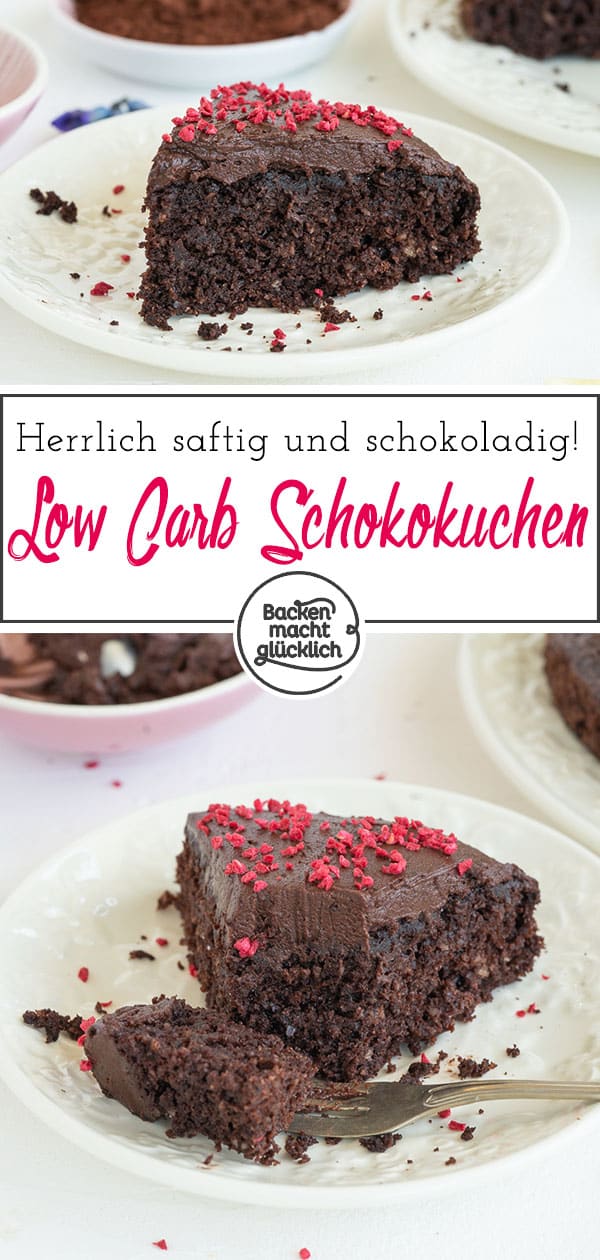 Leckerer, super einfacher Schokokuchen mit sehr wenigen Kohlenhydraten. Weiterer Pluspunkt: Das Rezept für den Keto-Schokokuchen kommt ohne Spezial-Zutaten aus.