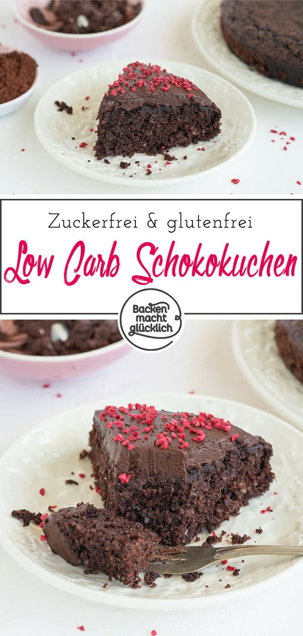 Leckerer, super einfacher Schokokuchen mit sehr wenigen Kohlenhydraten. Weiterer Pluspunkt: Das Rezept für den Keto-Schokokuchen kommt ohne Spezial-Zutaten aus.