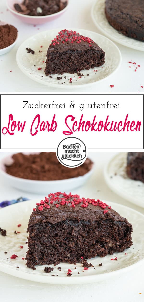 Leckerer, super einfacher Schokokuchen mit sehr wenigen Kohlenhydraten. Weiterer Pluspunkt: Das Rezept für den Keto-Schokokuchen kommt ohne Spezial-Zutaten aus.
