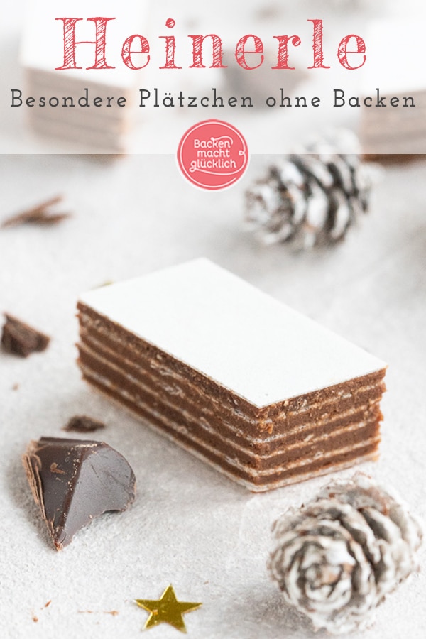 Das beste Rezept für Heinerle zu Weihnachten. Die Schoko-Oblaten-Würfel sind super schnell und einfach zubereitet, ganz ohne Backen! 