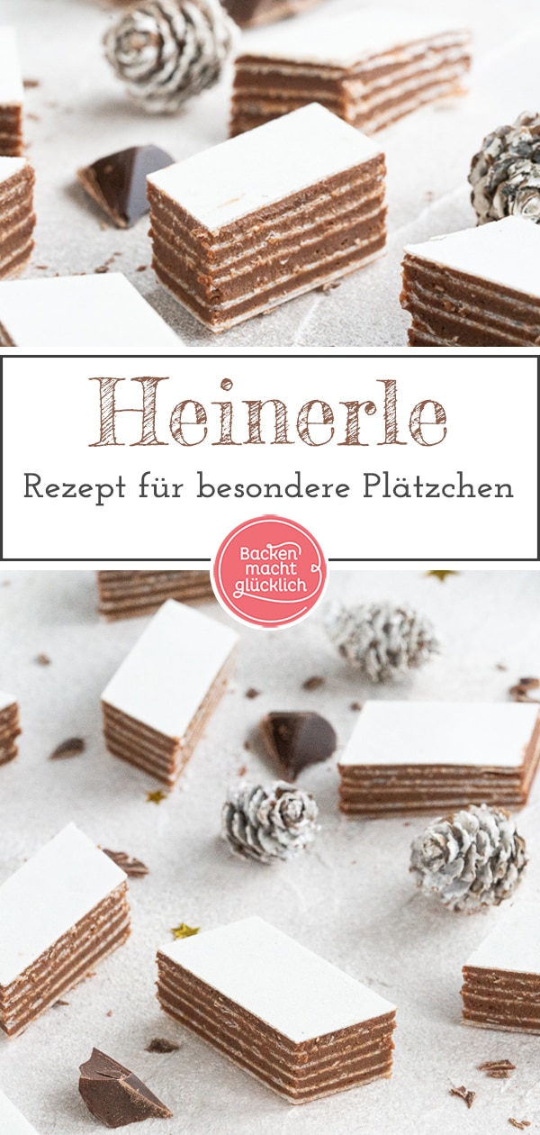 Das beste Rezept für Heinerle zu Weihnachten. Die Schoko-Oblaten-Würfel sind super schnell und einfach zubereitet, ganz ohne Backen! 