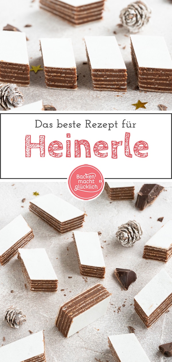 Das beste Rezept für Heinerle zu Weihnachten. Die Schoko-Oblaten-Würfel sind super schnell und einfach zubereitet, ganz ohne Backen! 