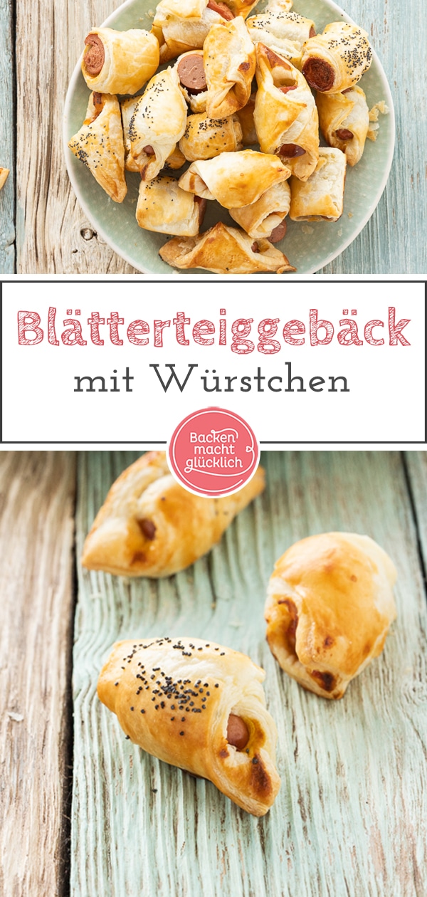 Würstchen im Schlafrock gehen einfach immer! Das einfache Fingerfood ist der perfekte Snack für Partys und Geburtstage. 