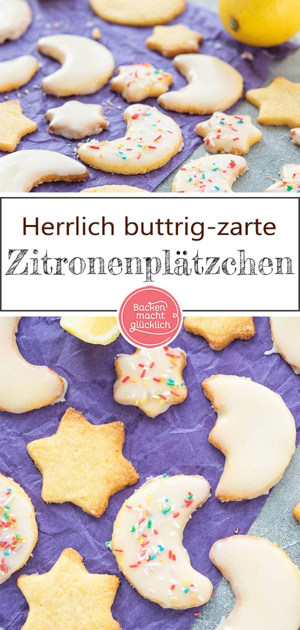 Omas einfache, butterzarte Zitronenplätzchen - tolle Weihnachtsplätzchen mit Zitrone, die auf der Zunge zergehen. Wer herrlich mürbe Zitronen-Butterkekse mag, sollte dieses etwas andere Backrezept unbedingt ausprobieren!