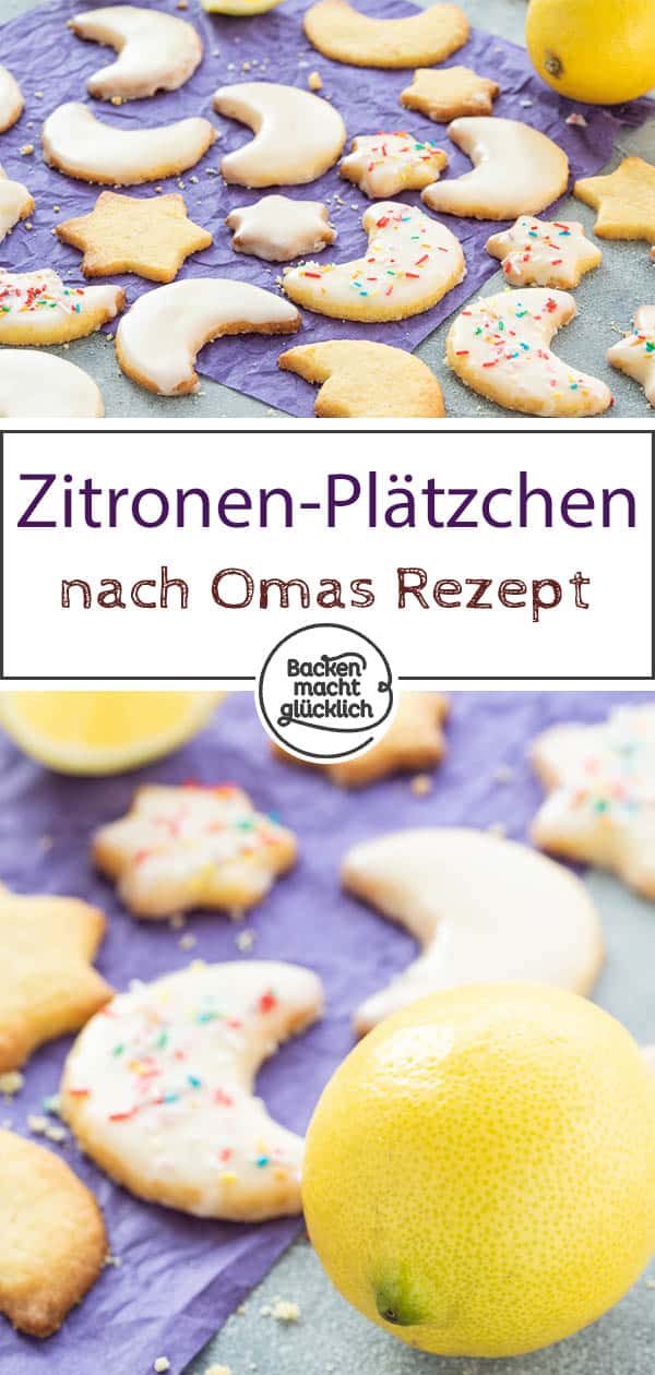 Omas einfache, butterzarte Zitronenplätzchen - tolle Weihnachtsplätzchen mit Zitrone, die auf der Zunge zergehen. Wer herrlich mürbe Zitronen-Butterkekse mag, sollte dieses etwas andere Backrezept unbedingt ausprobieren!