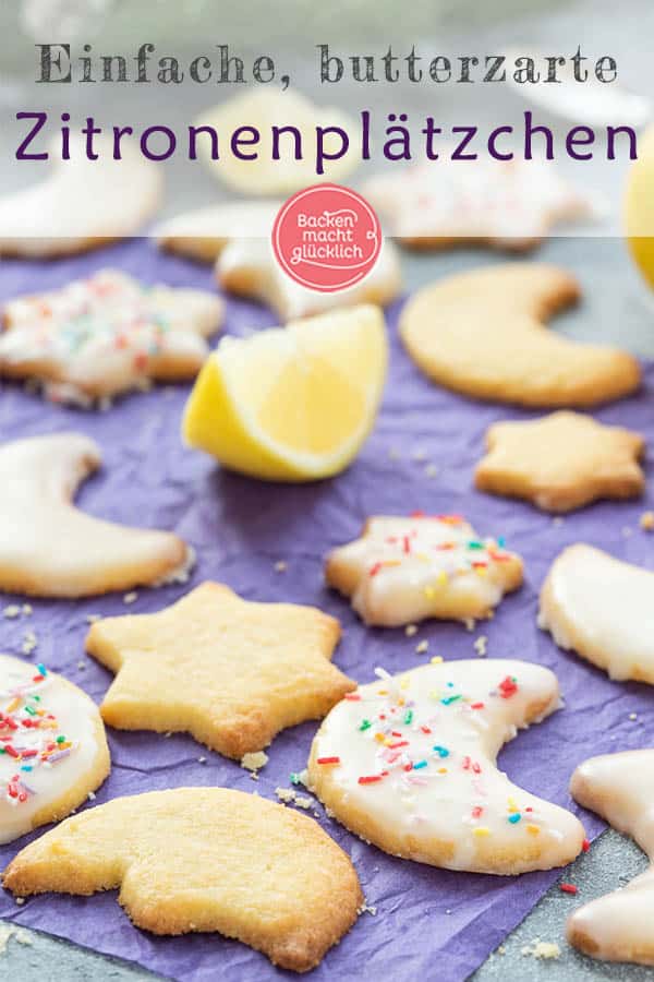 Omas einfache, butterzarte Zitronenplätzchen - tolle Weihnachtsplätzchen mit Zitrone, die auf der Zunge zergehen. Wer herrlich mürbe Zitronen-Butterkekse mag, sollte dieses etwas andere Backrezept unbedingt ausprobieren!