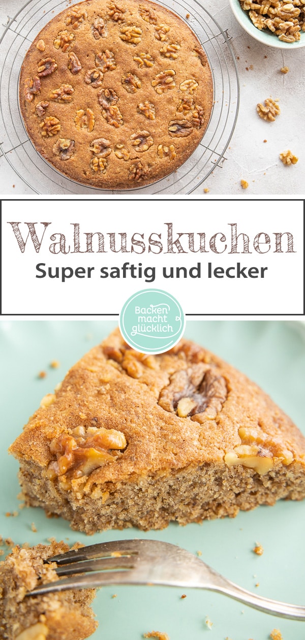 Dieser super schnelle Rührkuchen mit Walnüssen ist eine tolle Alternative zur Variante mit Haselnüssen. Einfach, saftig, lecker!