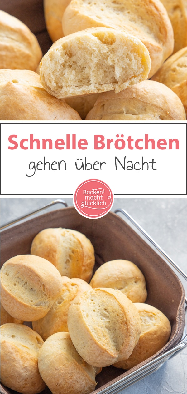 Leckere, frische Brötchen wie vom Bäcker ganz einfach selber machen: Mit diesem einfachen Brötchenrezept ist das Frühstück am Sonntag gerettet!