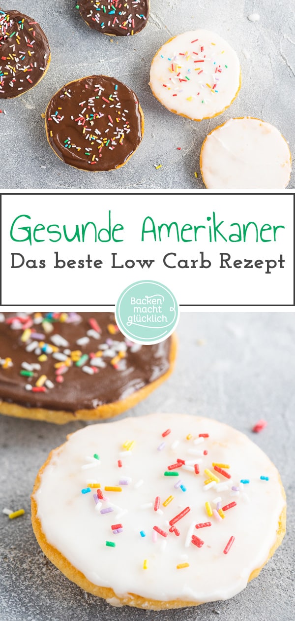 Saftige, glutenfreie Amerikaner ohne Zucker und Mehl. So lecker kann Low Carb schmecken! Kommen auch bei Kindern super an.