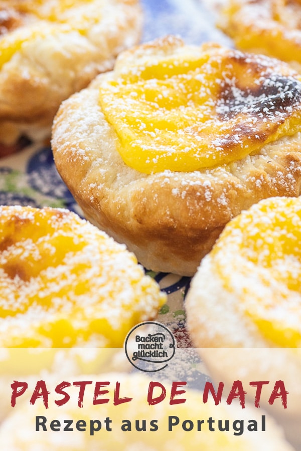 Schonmal was von Pastéis de Nata aus Portugal gehört? Diese leckeren Blätterteigtörtchen mit Vanillecreme müsst ihr unbedingt probieren!