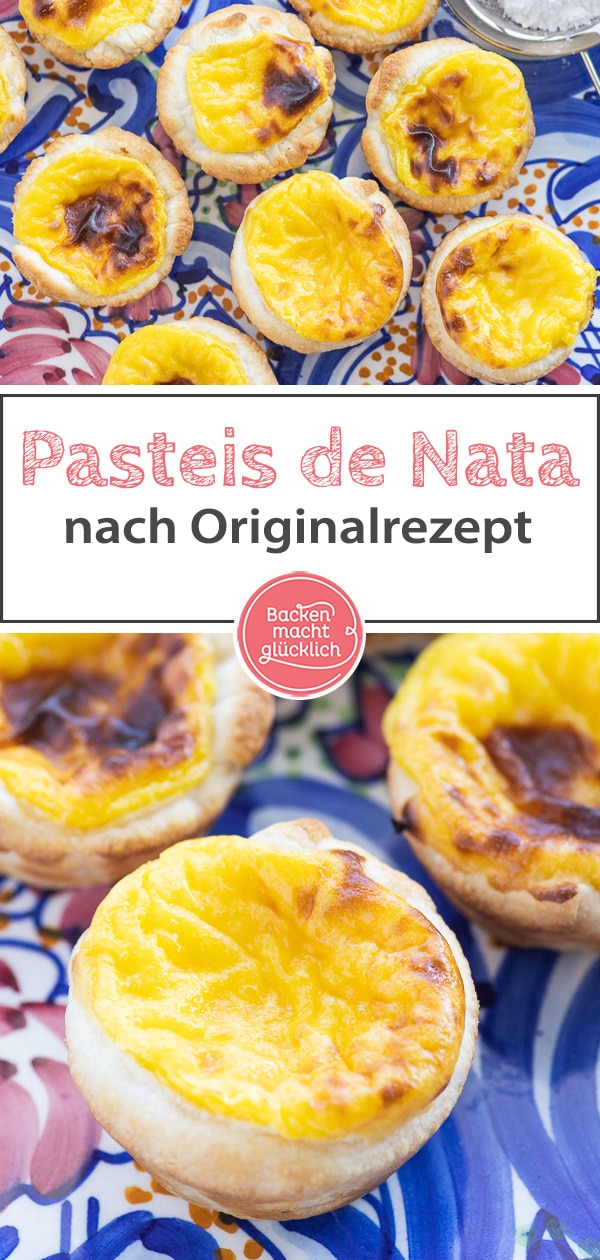 Schonmal was von Pastéis de Nata aus Portugal gehört? Diese leckeren Blätterteigtörtchen mit Vanillecreme müsst ihr unbedingt probieren!