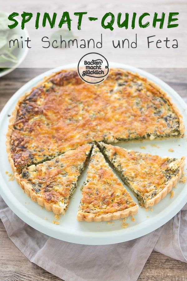 So gelingt die Spinatquiche garantiert: Ein einfaches Rezept für eine herzhafte Spinat-Feta-Quiche mit knusprigem Boden und cremiger Füllung.