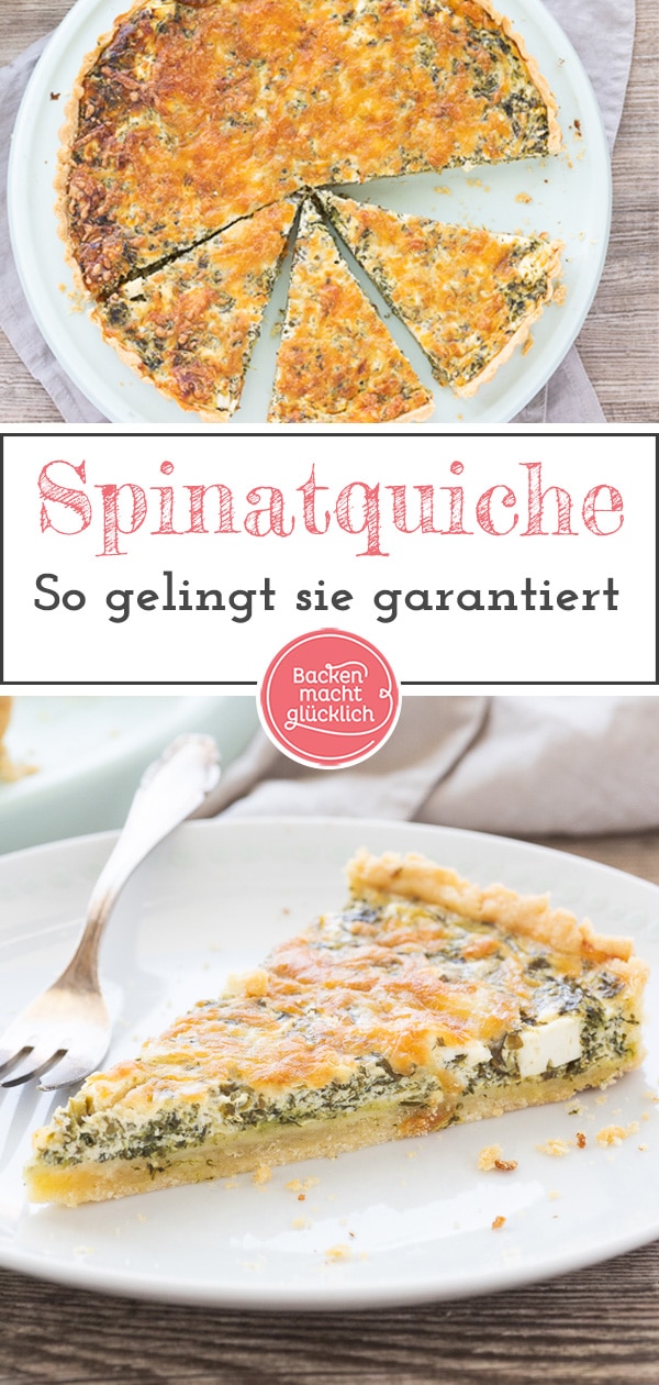 So gelingt die Spinatquiche garantiert: Ein einfaches Rezept für eine herzhafte Spinat-Feta-Quiche mit knusprigem Boden und cremiger Füllung.