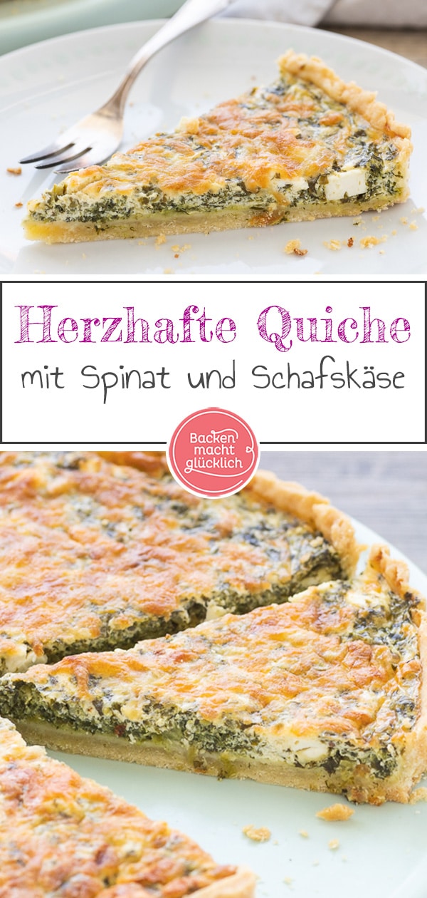 So gelingt die Spinatquiche garantiert: Ein einfaches Rezept für eine herzhafte Spinat-Feta-Quiche mit knusprigem Boden und cremiger Füllung.