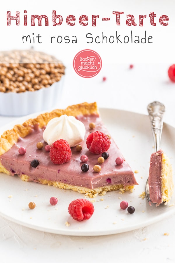 Himmlische Himbeer-Tarte mit Schokolade: Absolut köstlich! Im Himbeer-Tarte Rezept steckt rosa Ruby-Schokolade. Das Ergebnis: fruchtig, cremig, knusprig, genial! Wer nach einer sommerlichen Tarte mit Beeren sucht, ist hier richtig