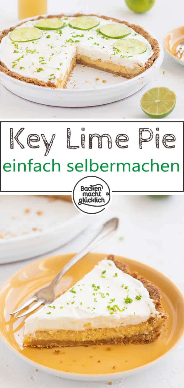 Deutsches Key Lime Pie Rezept: So einfach kannst du den amerikanischen Limettenkuchen mit Knusperboden und Limettencreme selbermachen!