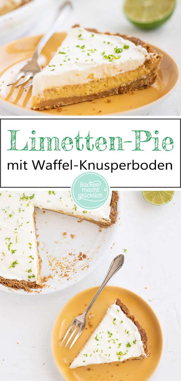 Deutsches Key Lime Pie Rezept: So einfach kannst du den amerikanischen Limettenkuchen mit Knusperboden und Limettencreme selbermachen!