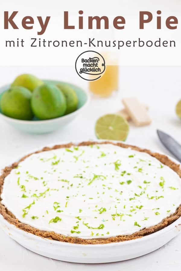 Deutsches Key Lime Pie Rezept: So einfach kannst du den amerikanischen Limettenkuchen mit Knusperboden und Limettencreme selbermachen!