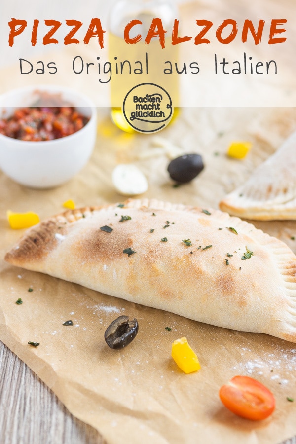 Pizza Calzone selbermachen ist super easy. Mit diesem Rezept für leckere gefüllte Pizza schmeckt das Ergebnis wie vom Italiener!