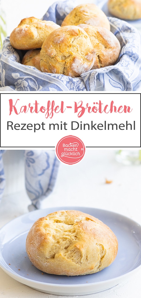 Diese köstlichen Kartoffelbrötchen aus Hefeteig mit Kartoffelpüree sind etwas ganz Besonderes! Das Rezept für knusprige Kartoffel-Brötchen ist ein echter Geheimtipp: egal, ob fürs Frühstück oder für die Brotzeit.