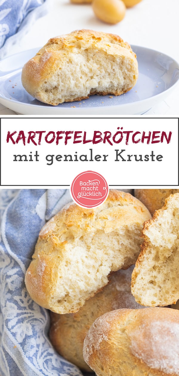 Diese köstlichen Kartoffelbrötchen aus Hefeteig mit Kartoffelpüree sind etwas ganz Besonderes! Das Rezept für knusprige Kartoffel-Brötchen ist ein echter Geheimtipp: egal, ob fürs Frühstück oder für die Brotzeit.