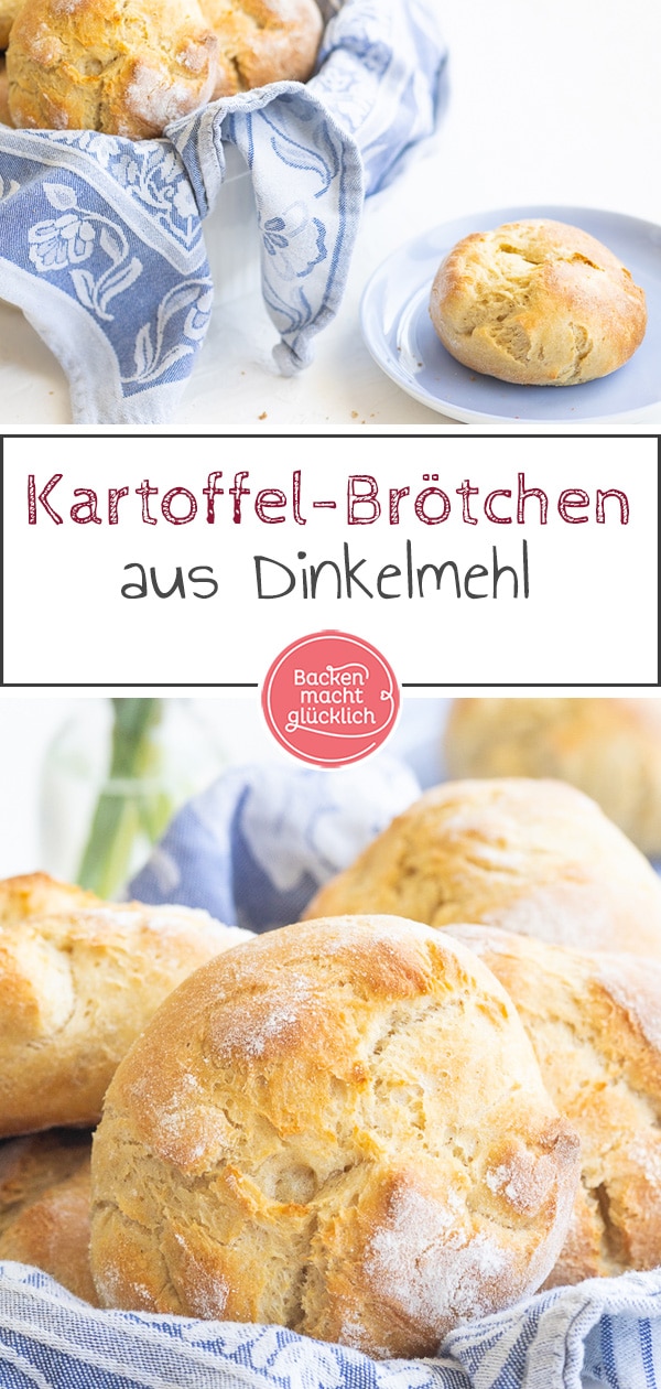 Diese köstlichen Kartoffelbrötchen aus Hefeteig mit Kartoffelpüree sind etwas ganz Besonderes! Das Rezept für knusprige Kartoffel-Brötchen ist ein echter Geheimtipp: egal, ob fürs Frühstück oder für die Brotzeit.