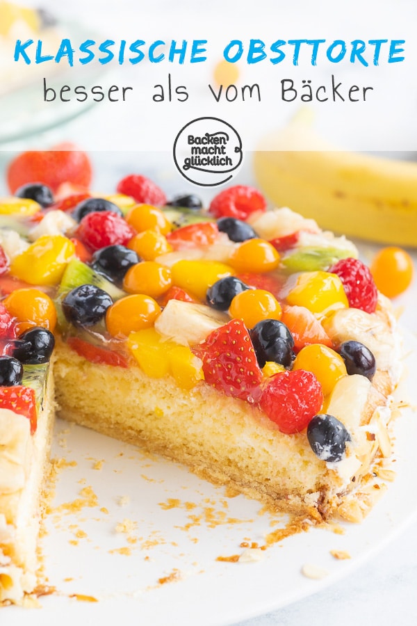 Die perfekte Obst-Sahne-Torte wie vom Konditor - mit dieser sommerlichen Früchtetorte macht ihr jedem Bäcker Konkurrenz!