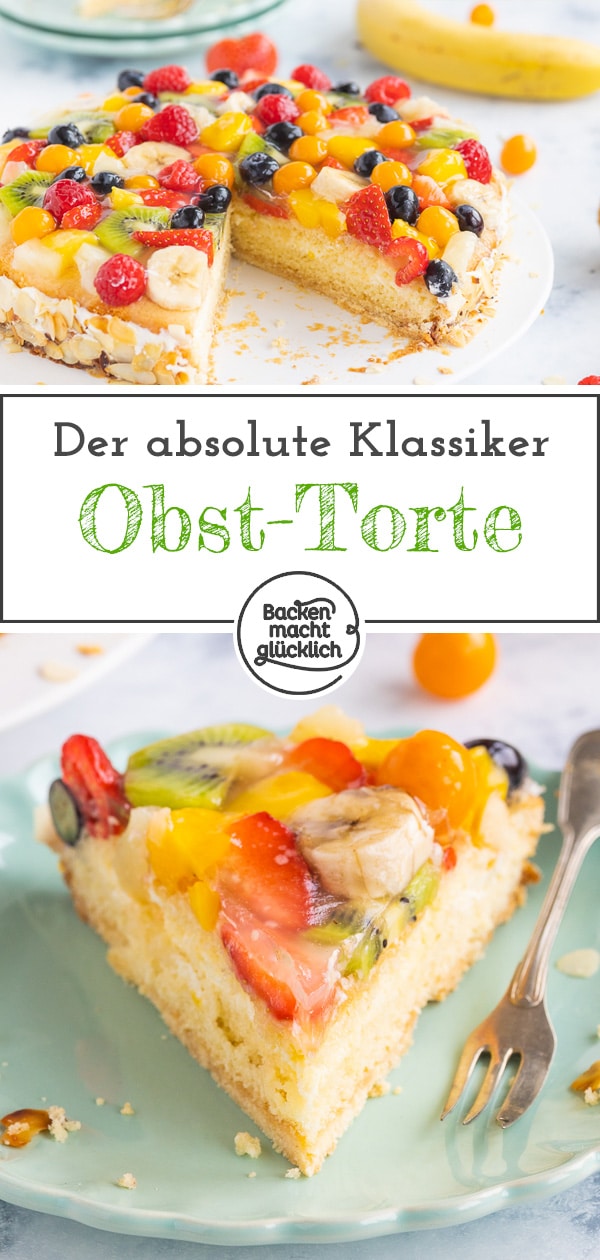 Die perfekte Obst-Sahne-Torte wie vom Konditor - mit dieser sommerlichen Früchtetorte macht ihr jedem Bäcker Konkurrenz!