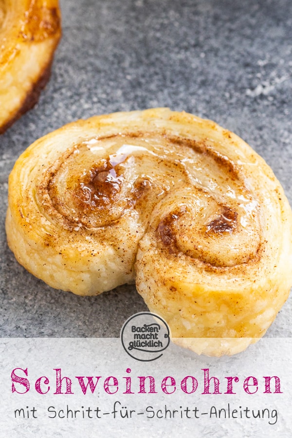 Die knusprigen Schweinsöhrchen aus Blätterteig schmecken einfach immer! Mit dem einfachen Rezept für die Palmiers gelingen sie auch Anfängern.