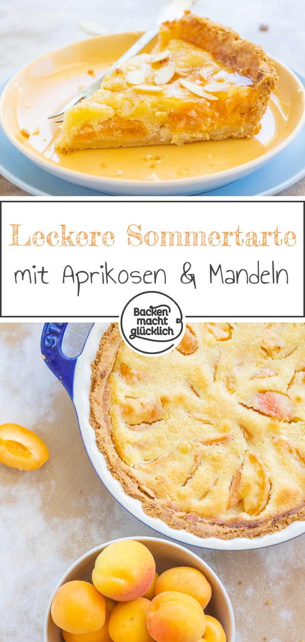 Diese sommerliche Aprikosentarte begeistert mit ihrer Füllung aus feiner Mandelcreme, einem buttrigen Teig und viel frischem Obst. Mit diesem fruchtigen Rezept für Aprikosen-Mandel-Kuchen macht man im Sommer alles richtig.