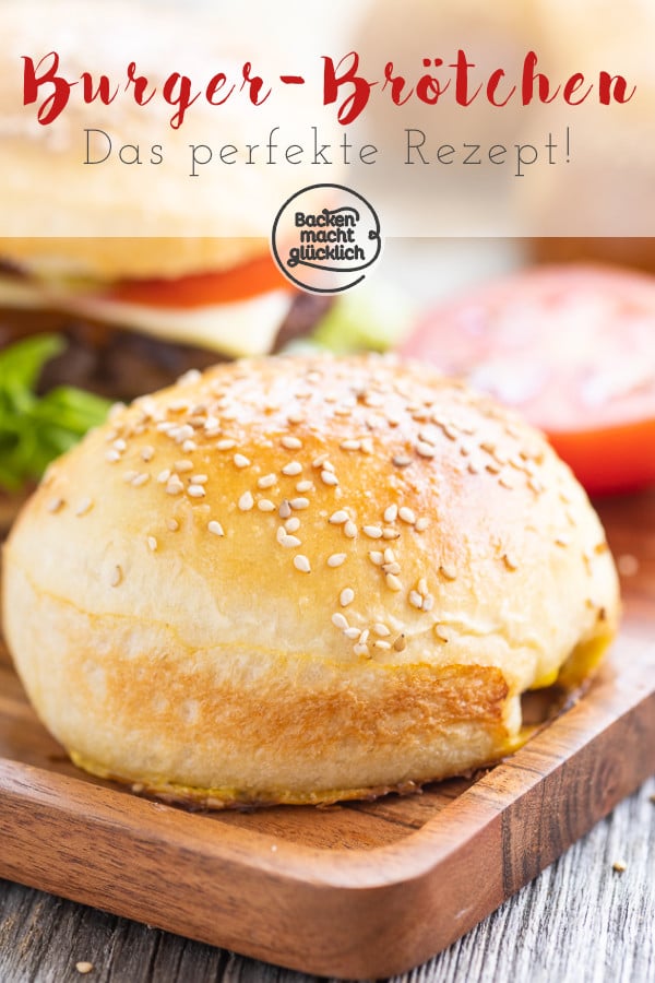 Mit diesem Rezept für Brioche Burger Buns kann der nächste Grillabend kommen! Die Hamburgerbrötchen mit Trockenhefe sind einfach & schnell gemacht. 