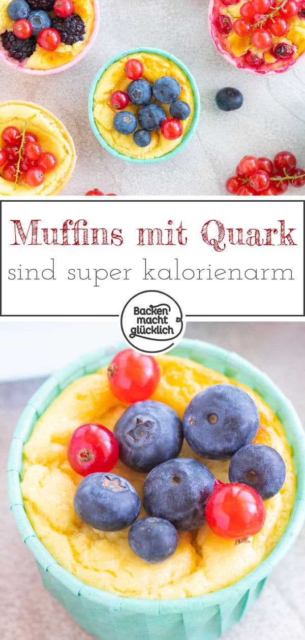 Diese gesünderen Käsekuchenmuffins haben weniger als 100 Kalorien pro Stück und sind je nach Zutaten sogar low carb und glutenfrei. Die kalorienarmen und fettarmen Quarkmuffins sind also perfekt für die Diät.