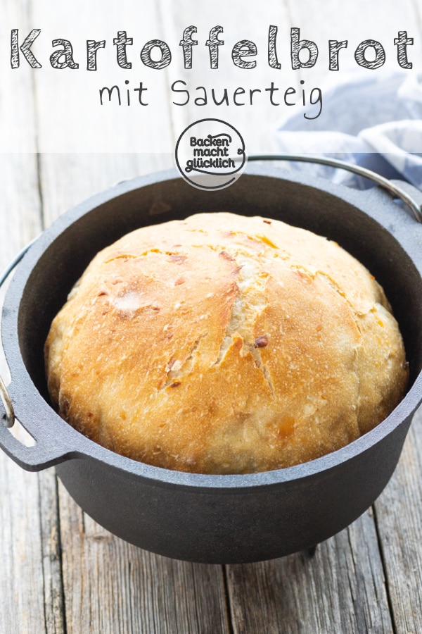 Dieses leckere Brot mit Kartoffeln kommt ganz ohne Hefe aus. Das Kartoffel-Brot ist aromatisch, saftig und hat eine tolle Kruste!
