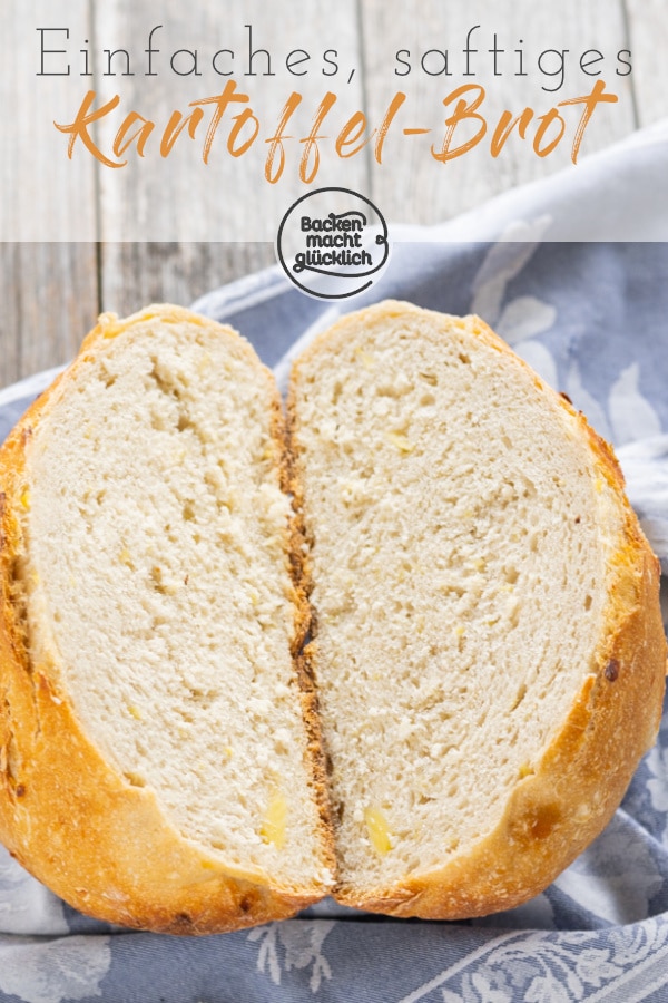 Dieses leckere Brot mit Kartoffeln kommt ganz ohne Hefe aus. Das Kartoffel-Brot ist aromatisch, saftig und hat eine tolle Kruste!
