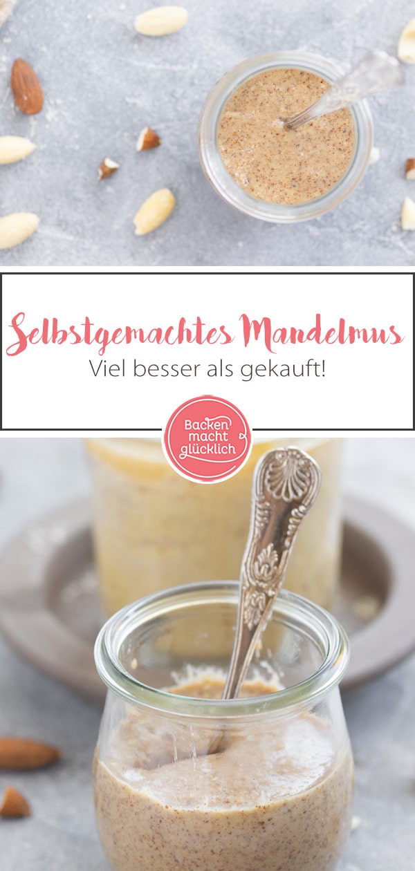 Mit diesem Grundrezept für helles oder dunkles Mandelmus müsst ihr die Creme ab jetzt nie mehr kaufen. Die Mandelbutter ist wunderbar zu variieren, einfach zuzubereiten und unheimlich lecker!