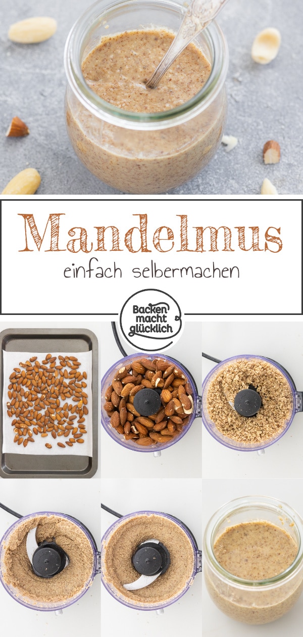 Mit diesem Grundrezept für helles oder dunkles Mandelmus müsst ihr die Creme ab jetzt nie mehr kaufen. Die Mandelbutter ist wunderbar zu variieren, einfach zuzubereiten und unheimlich lecker!