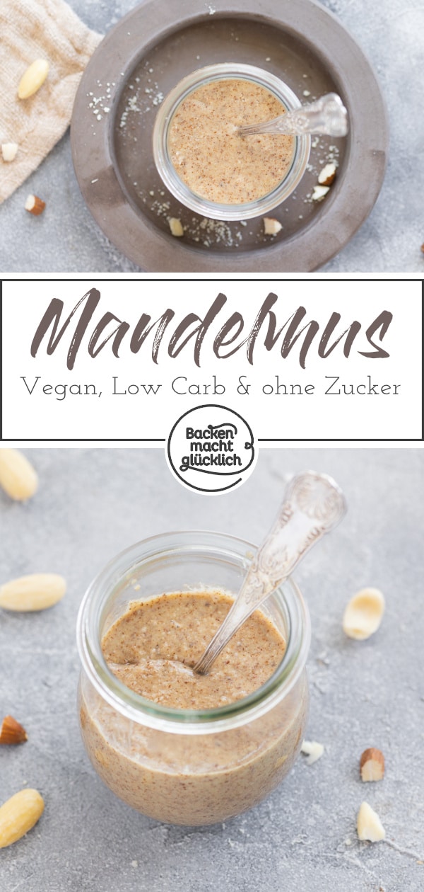 Mit diesem Grundrezept für helles oder dunkles Mandelmus müsst ihr die Creme ab jetzt nie mehr kaufen. Die Mandelbutter ist wunderbar zu variieren, einfach zuzubereiten und unheimlich lecker!