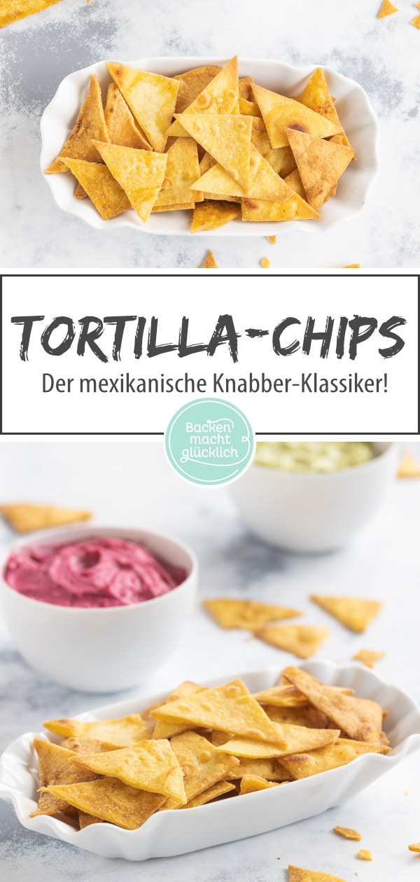 Diese Tortilla-Chips sind die Homemade-Variante des beliebten mexikanischen Knabber-Klassikers: Die Tortilla-Chips sind knusprig, würzig und lecker! 