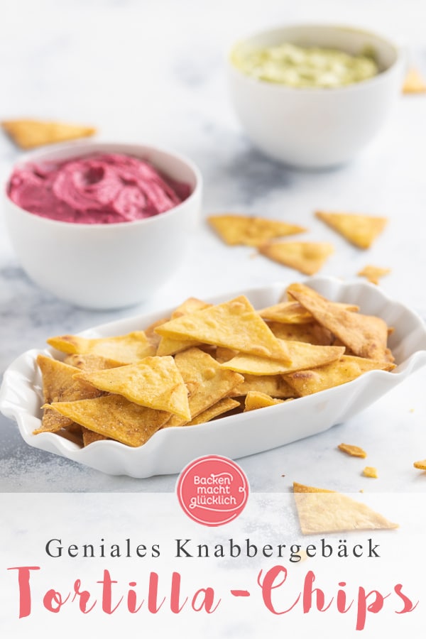 Diese Tortilla-Chips sind die Homemade-Variante des beliebten mexikanischen Knabber-Klassikers: Die Tortilla-Chips sind knusprig, würzig und lecker! 