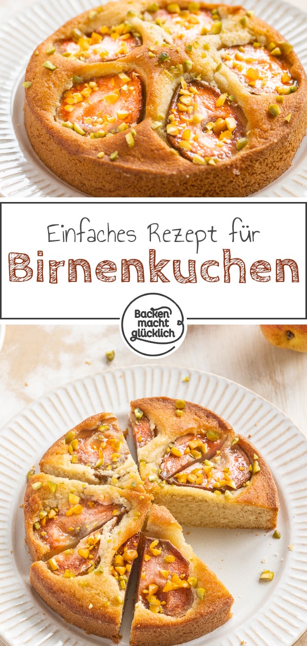 Ein echter Klassiker: Omas Birnenkuchen versüßt jeden grauen Herbsttag! Durch Mandeln wird der Rührteig besonders fein.