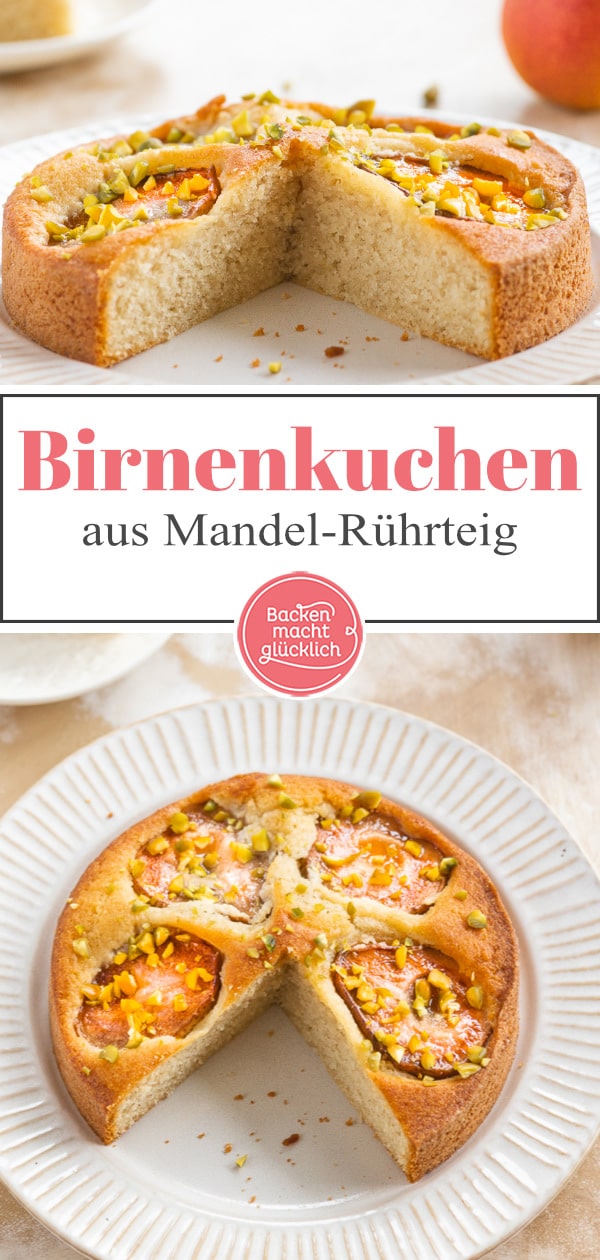 Ein echter Klassiker: Omas Birnenkuchen versüßt jeden grauen Herbsttag! Durch Mandeln wird der Rührteig besonders fein.