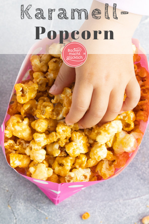 Einfaches Rezept für geniales Salted Caramel Popcorn wie im Kino. Das Karamell-Popcorn ist der perfekte Snack für gemütliche Abende.