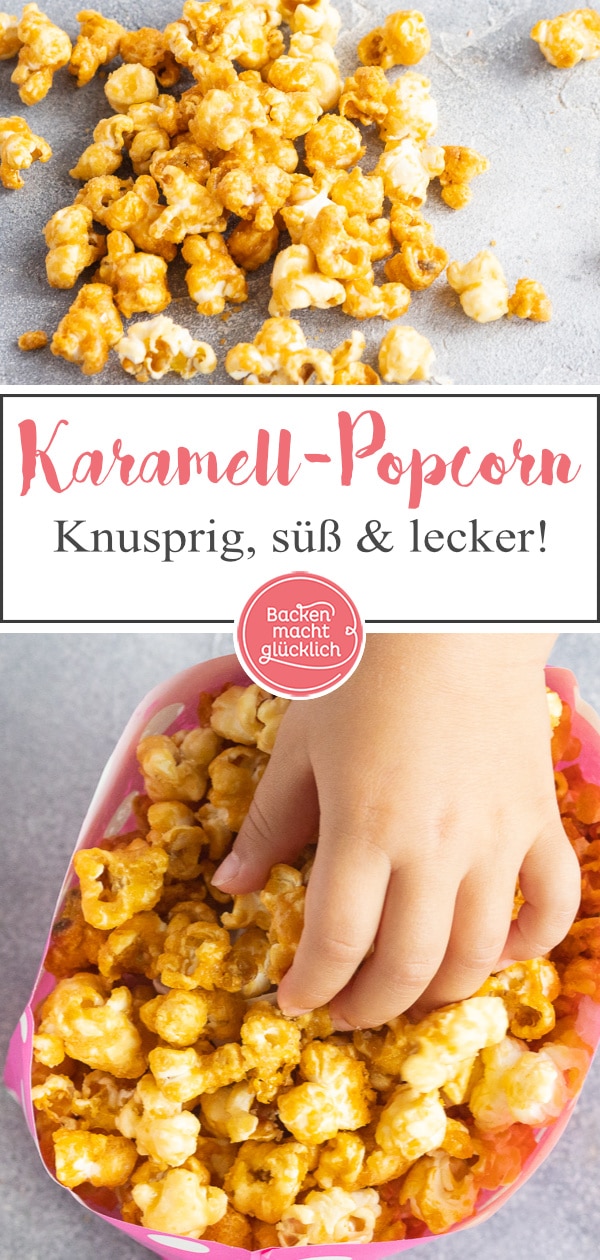 Einfaches Rezept für geniales Salted Caramel Popcorn wie im Kino. Das Karamell-Popcorn ist der perfekte Snack für gemütliche Abende.