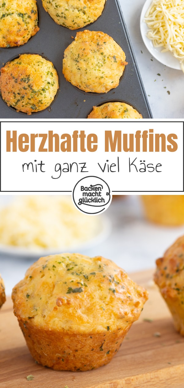 Diese vegetarischen Muffins mit Käse schmecken der ganzen Familie. Die Käsemuffins sind perfekt, egal ob zum Brunch, Abendessen oder Picknick.