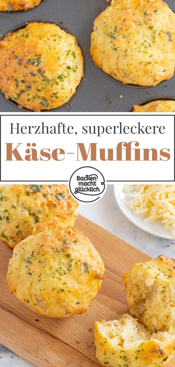 Diese vegetarischen Muffins mit Käse schmecken der ganzen Familie. Die Käsemuffins sind perfekt, egal ob zum Brunch, Abendessen oder Picknick.