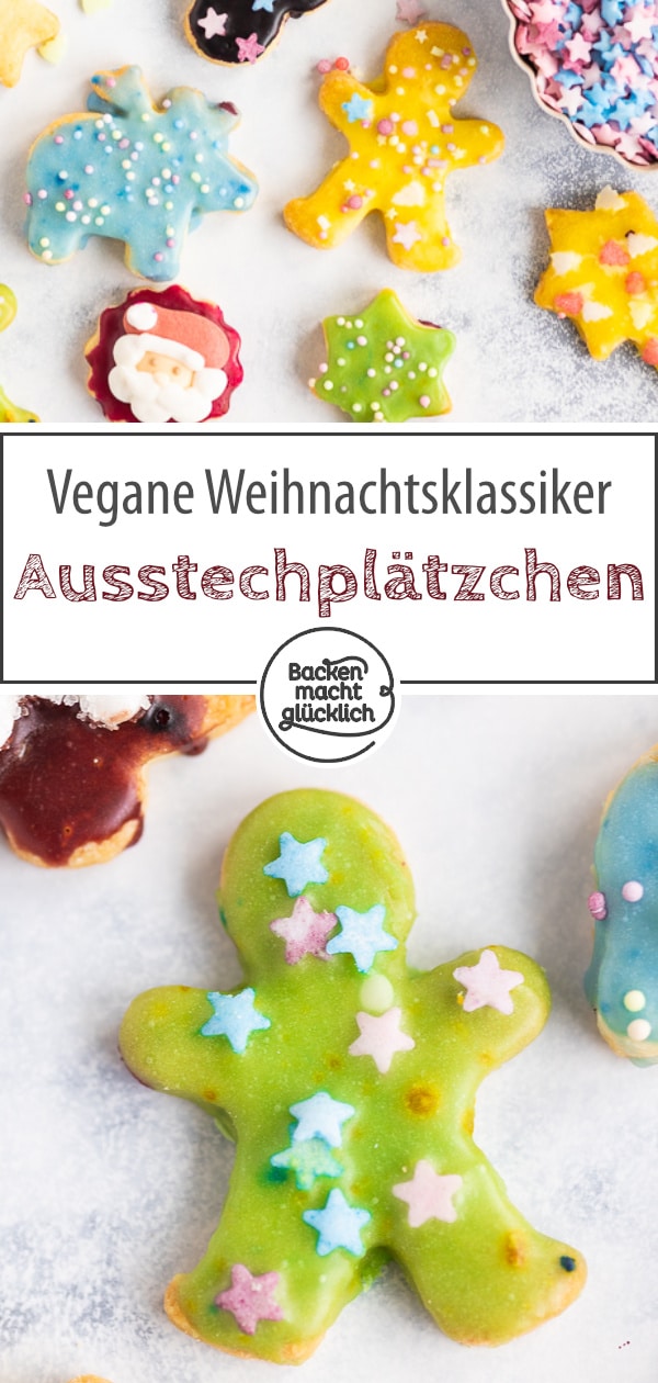 Super einfache und schnelle „Butter-Plätzchen“ aus nur 3 Zutaten – die Ausstechplätzchen sind ein echter Weihnachtsklassiker für Veganer.