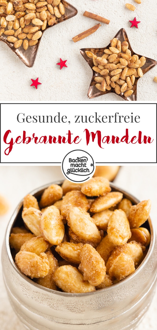 Diese gebrannten Mandeln sind blitzschnell gemacht, einfach zuzubereiten, extrem kohlenhydratarm und köstlich: Diese gesunde Variante des beliebten Winter-Snacks ist toll!